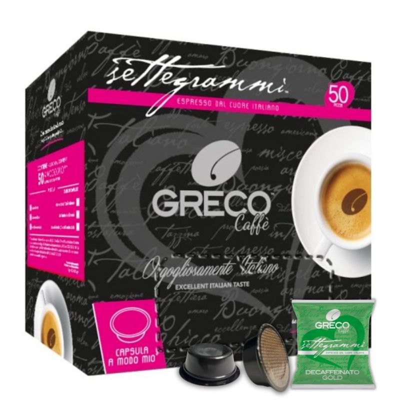Capsules compatibles Lavazza® A Modo Mio - 50 capsules - Décaféinés