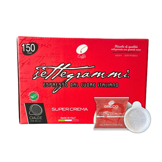 Capsules en papier ESE 44 mm - 150 capsules - Goût super onctueux