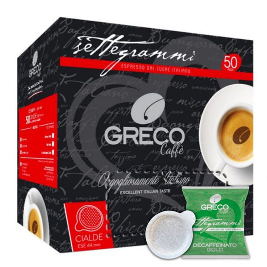 Capsules en papier ESE 44 mm - 50 capsules - Décaféiné